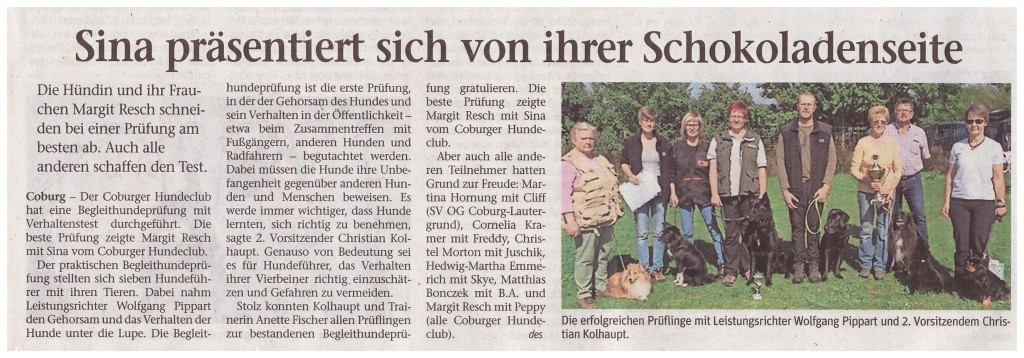 Neue Presse Coburg 03.09.2015